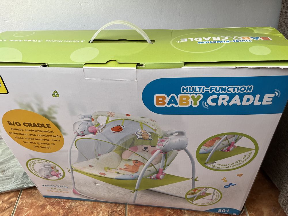 Шезлонг, электрокачели Baby cradle