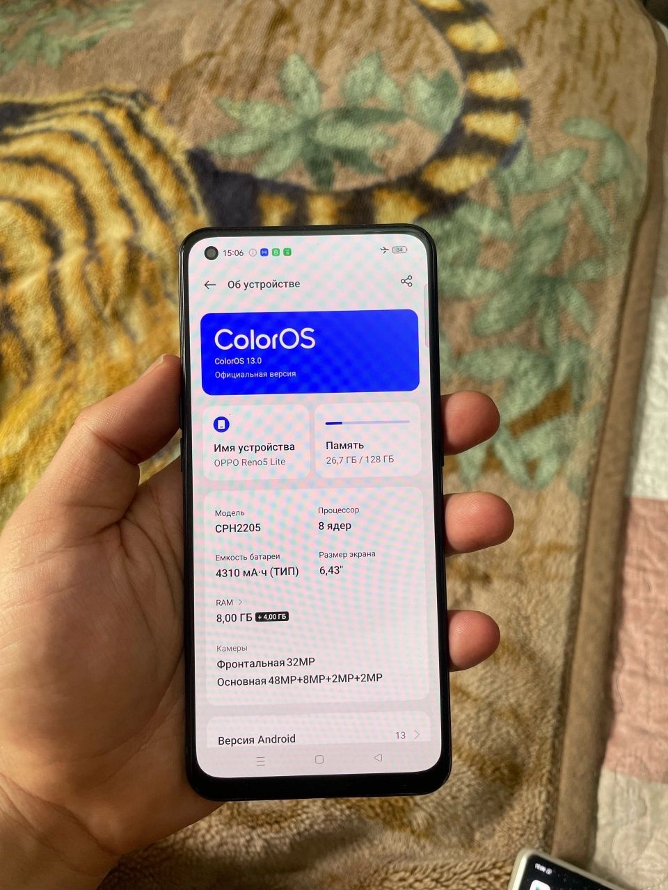 Oppo Reno 5 lait 12/128gb