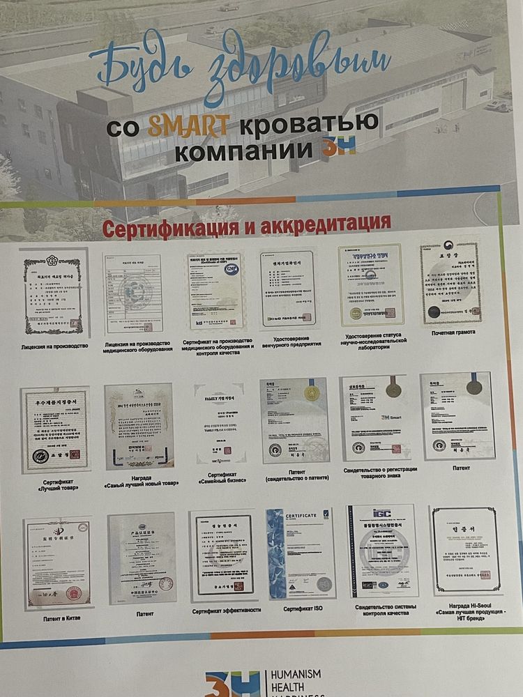 Продаю кровать 3H smart акуппресурная кровать