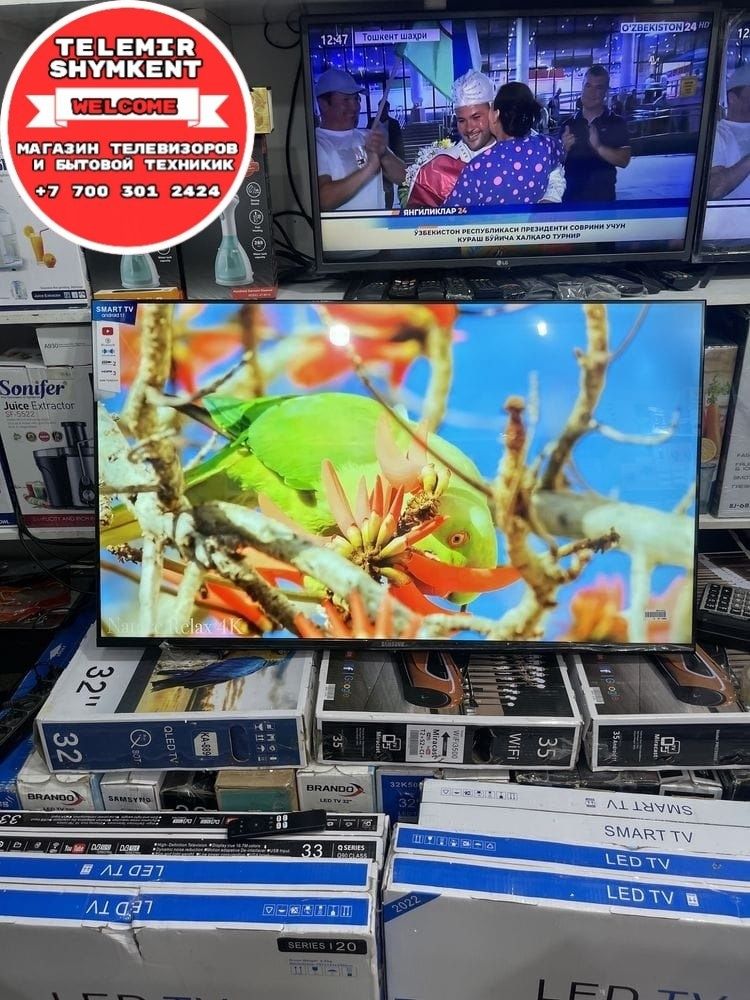 Телевизор новый Smart TV 102 см 1 год гарантия