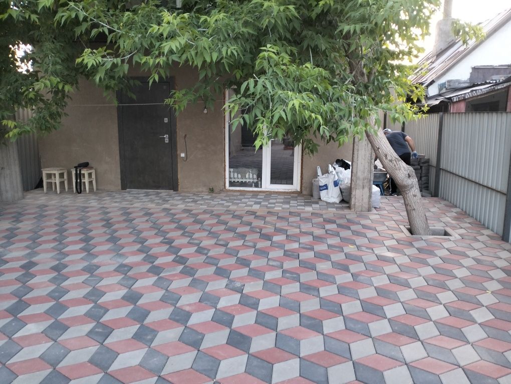 Укладка брусчатки
