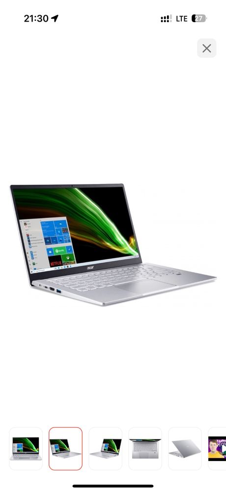 Ультрабук Acer Swift 3 / Ryzen 7-5700U