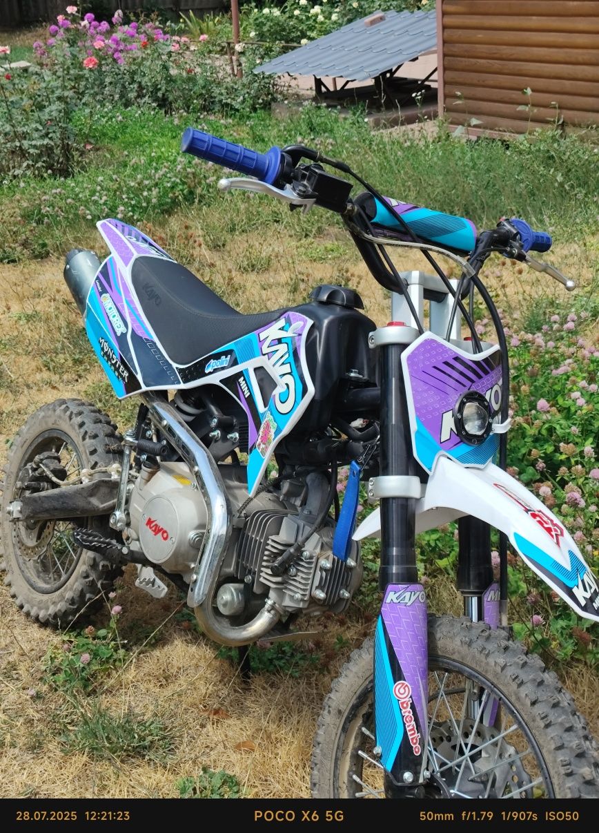 Kayo mini yx125em питбайк 14\12 в хорошем состоянии