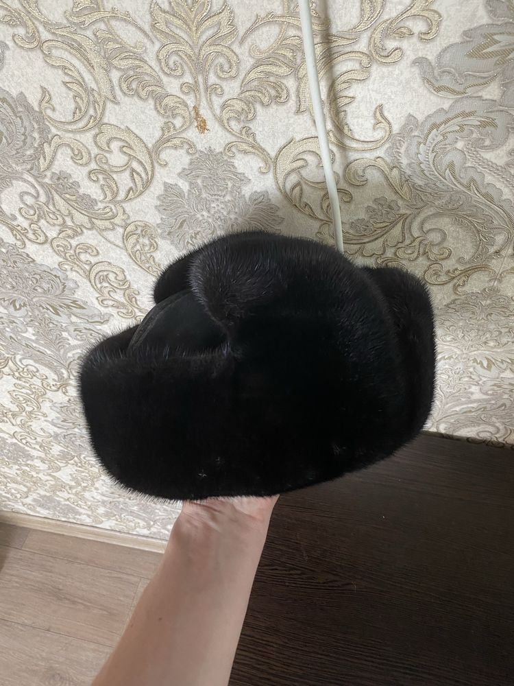 Норковая шапка мужская