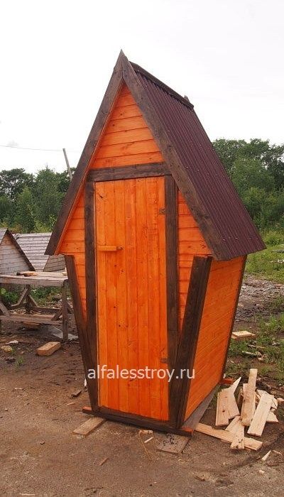 Туалет новый уличный деревянный уборный туалет качественный не дорого