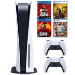 PS5 + 2 джойстика + 4 игры | Отличное состояние