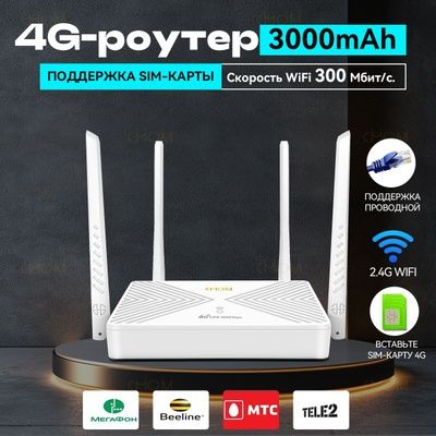 Wi-Fi роутер с поддержкой сим карты 4G
