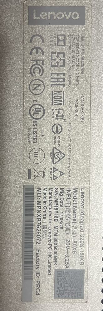 Ноутбук lenovo ideapad 320s