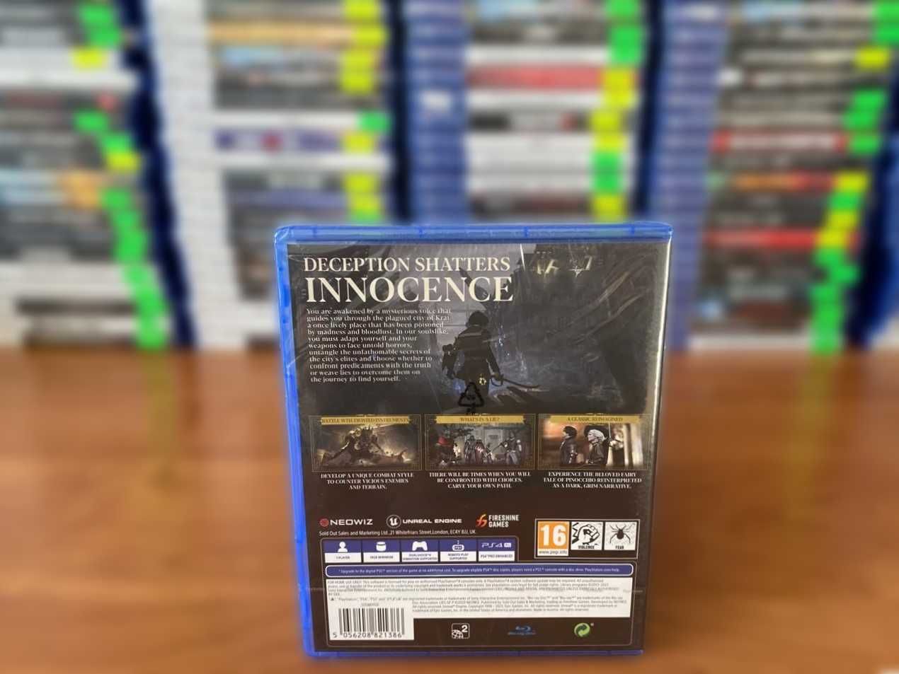 Новый диск Lies of P PS4/PS5 Огромный Выбор Дисков