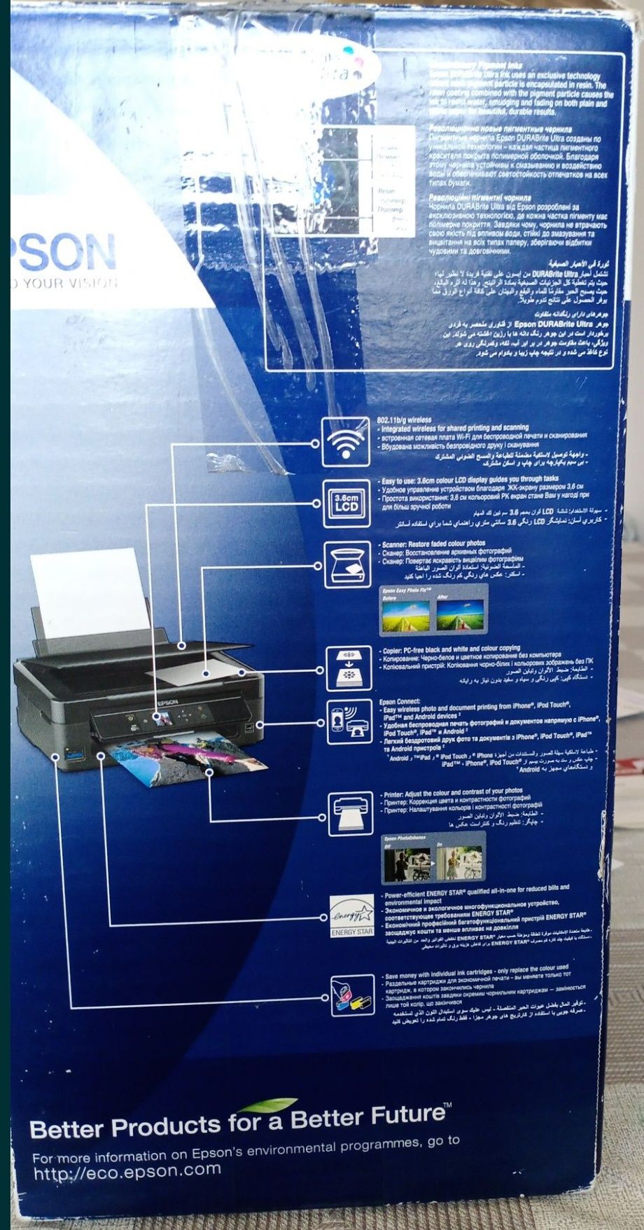Цветной принтер Epson stylus sx435w, лайтбокс, вывеска