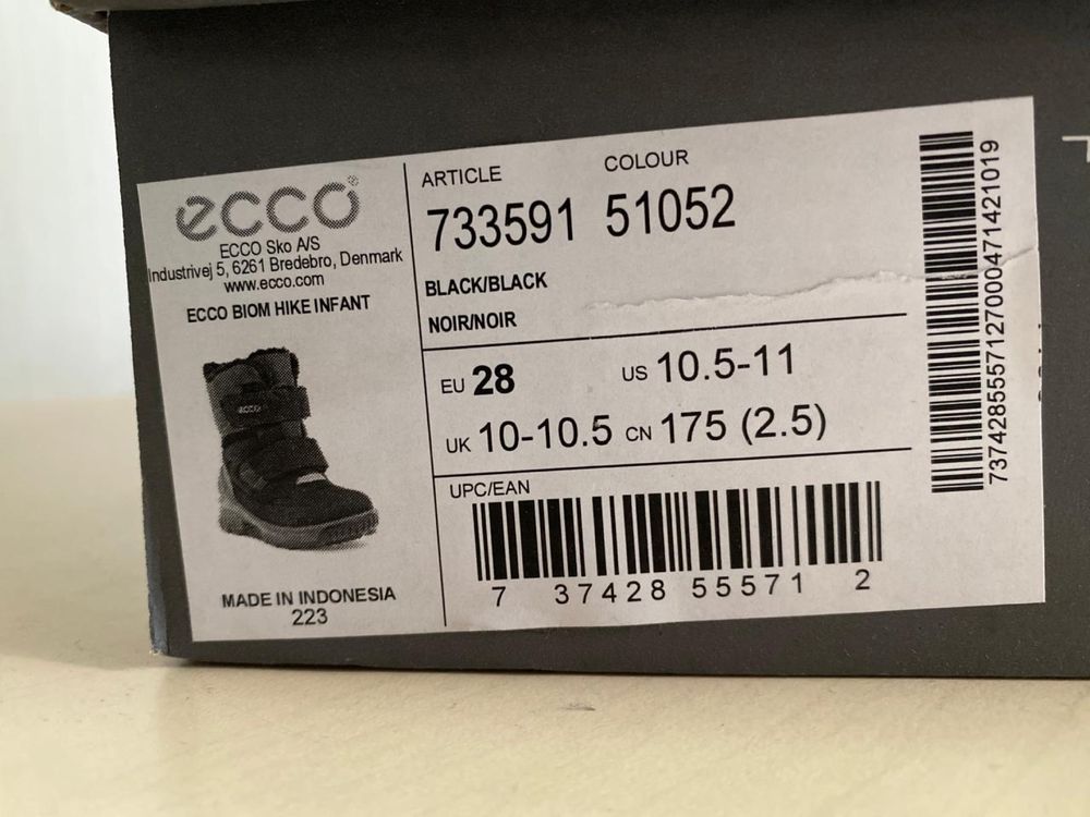 Сапоги Ecco 27 p