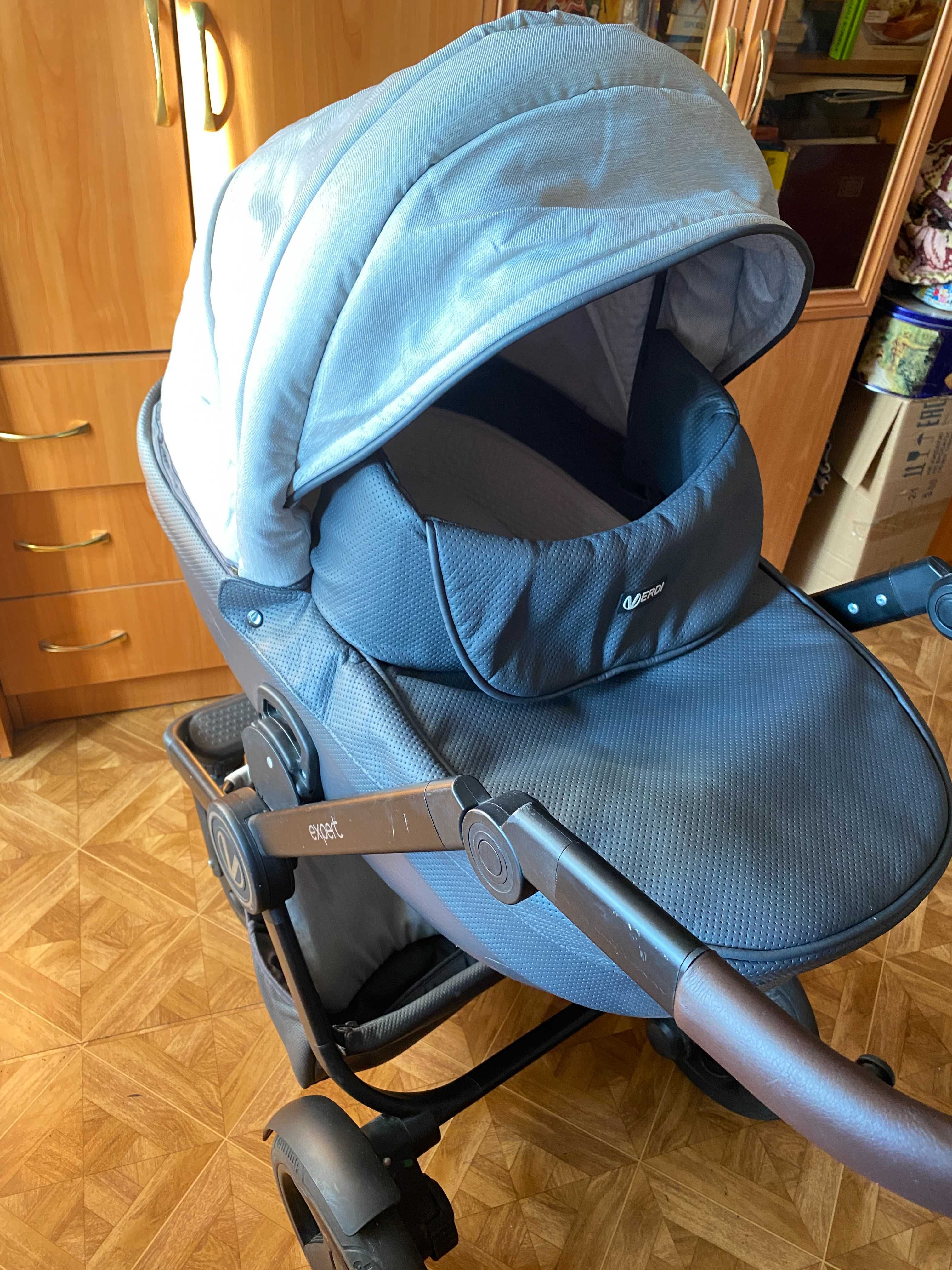 Детская коляска Verdi Expert 3в1 (Польша), плюс автокресло
