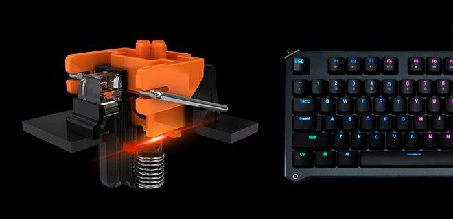 Игровая Клавиатура механика bloody light strike rgb mechanical b930