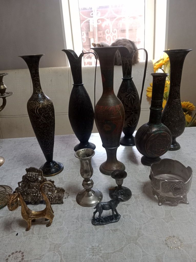 Продам вазы. Латунные. Подсвечники.