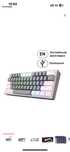 Клавиатура Redragon Fizz K617-R белый
