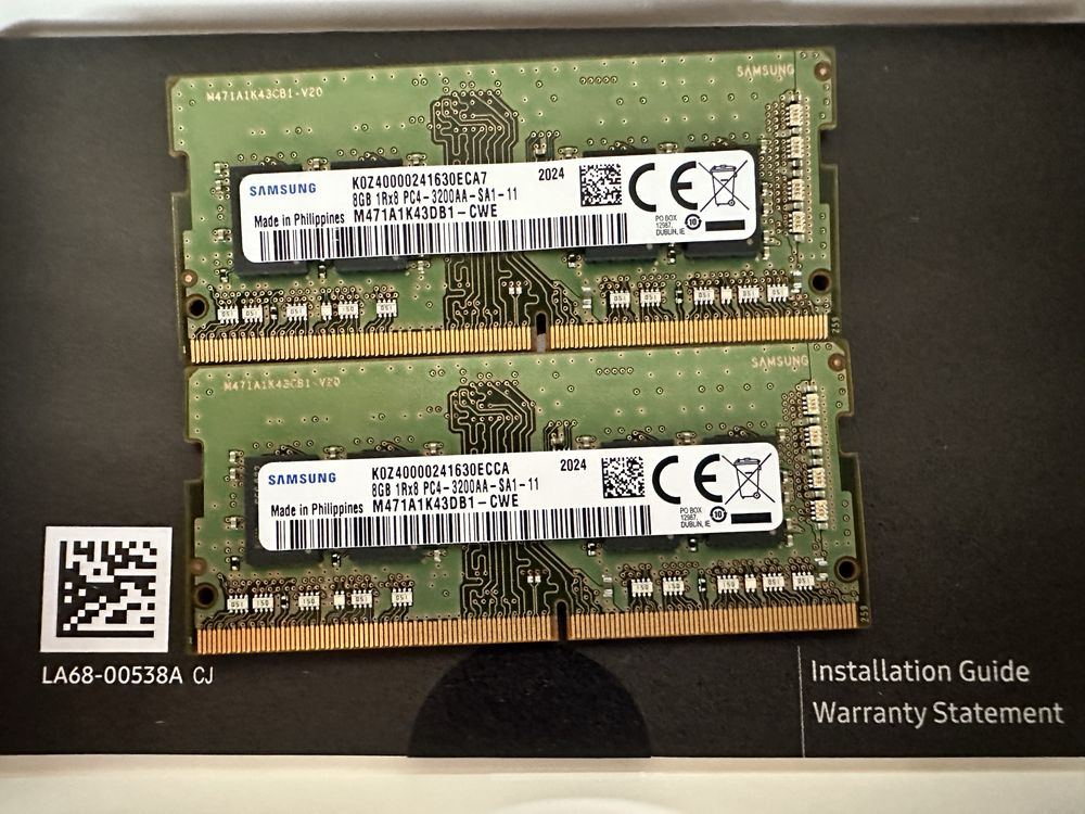 Оперативная память Samsung DDR4 - оригинал и в отличном состоянии