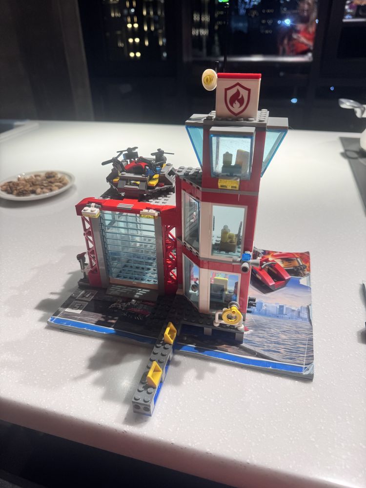 lego пожарная станция большой набор