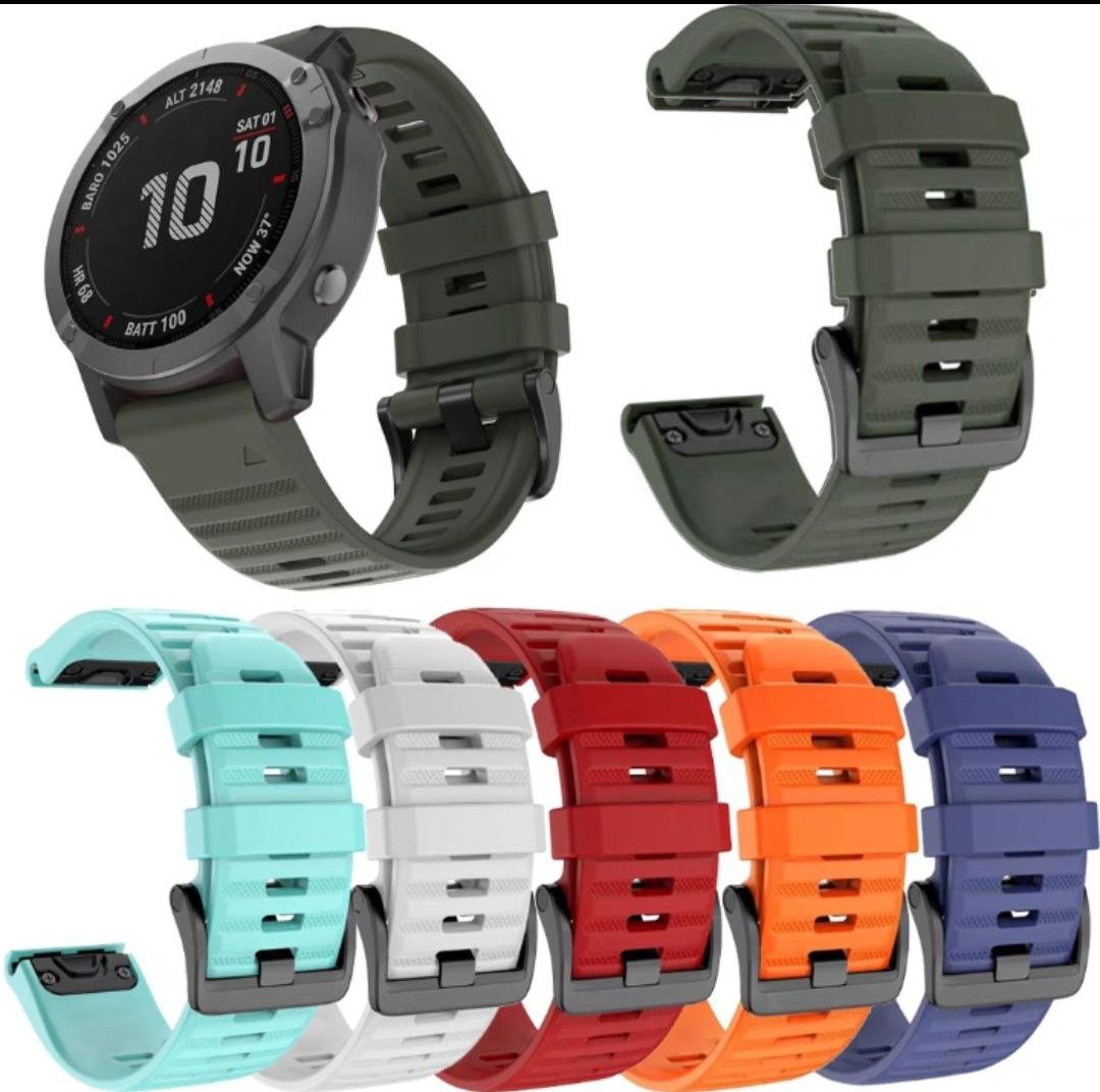Силиконовые ремешки на часы GARMIN размер 22мм