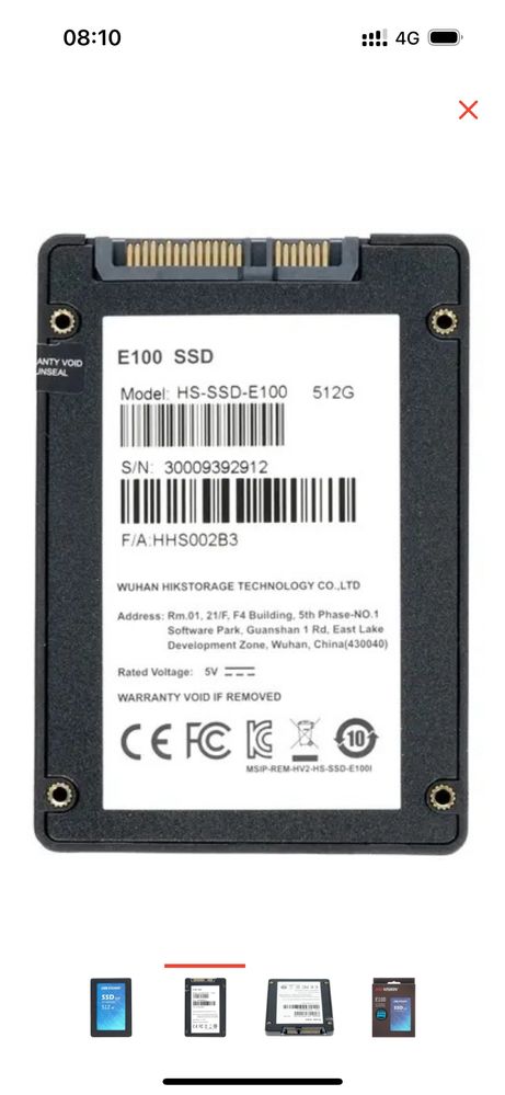 SSD Hikvision 512 Gb