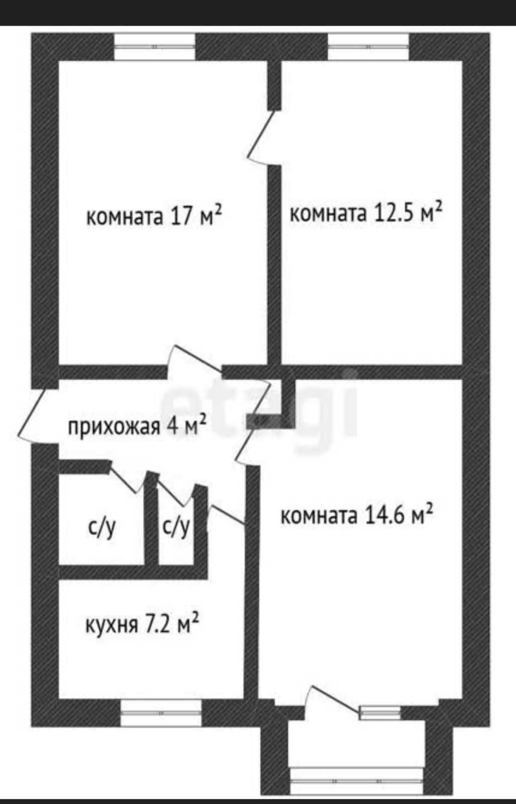 Продам 3 комн квартиру по Ломоносова
