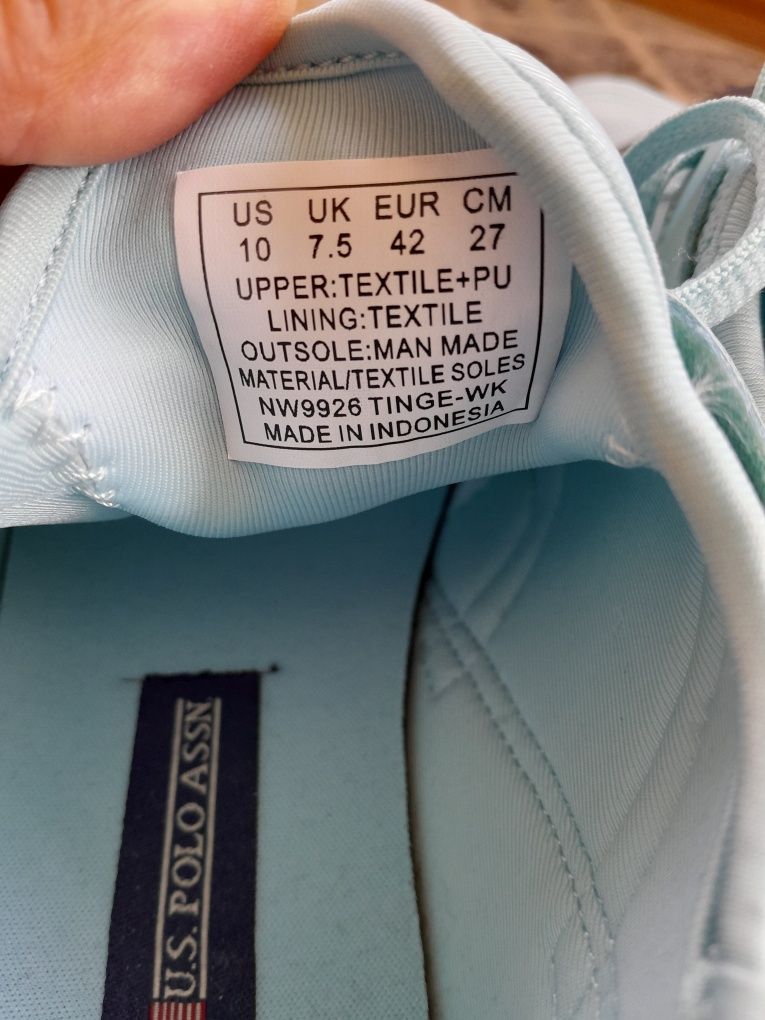 Лоферы US. POLO ASSN. 100% оригинал! 41 размер 27 см