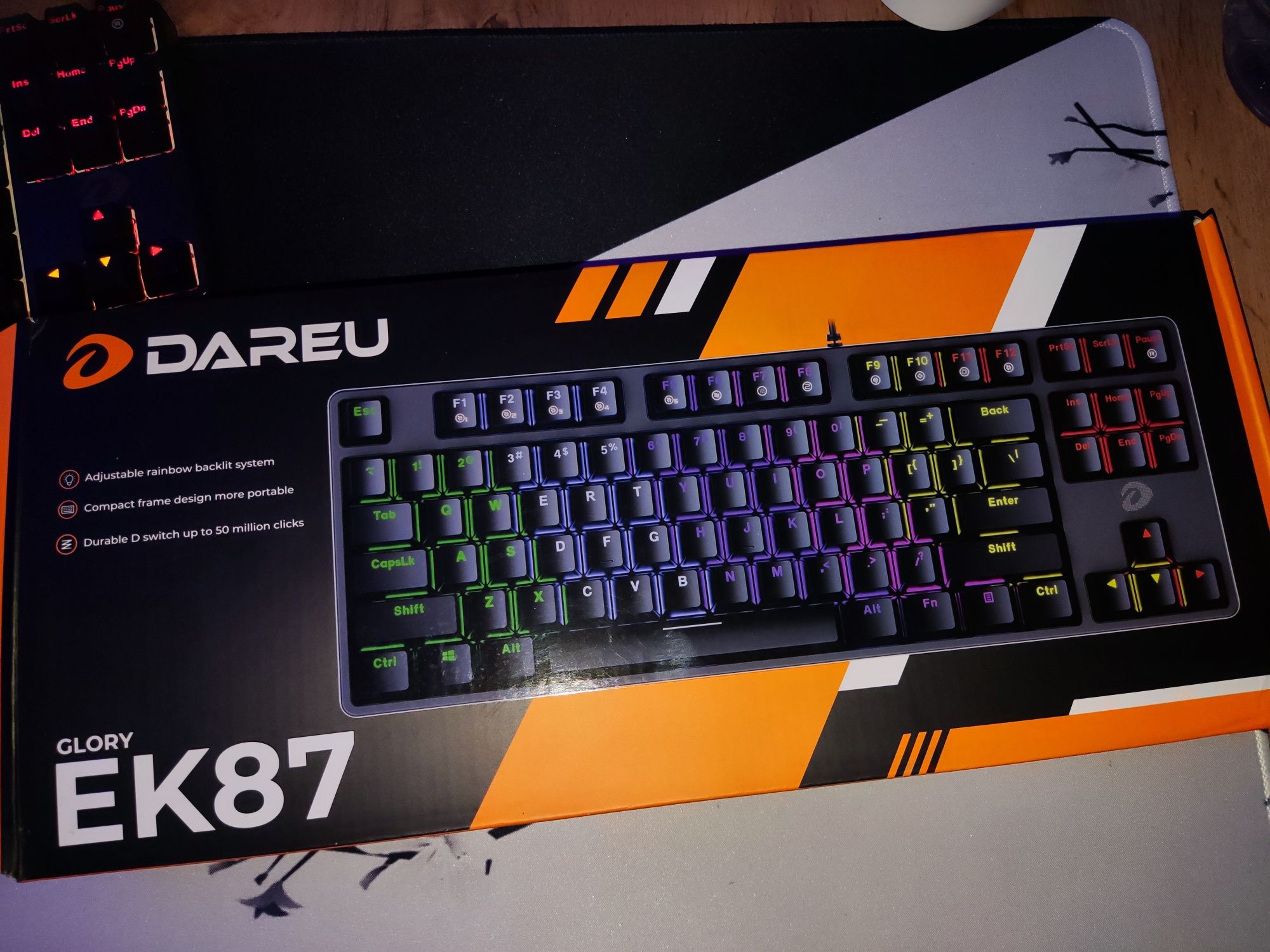 Dareu ek87 red switch механическая клавиатура