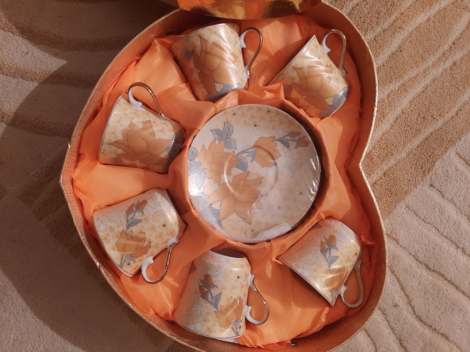 Кофейный сервиз на 6 персон новый