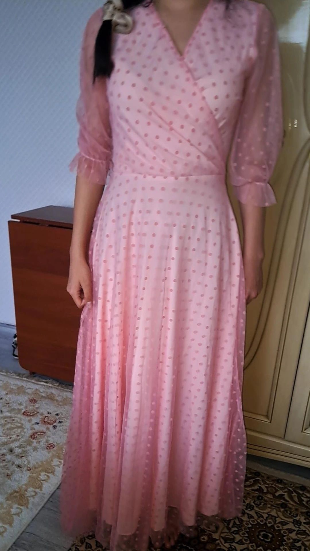 Платье нежное в розовом цвете