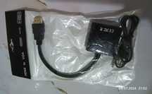Переходник HDMI VGA, адаптер для монитора,