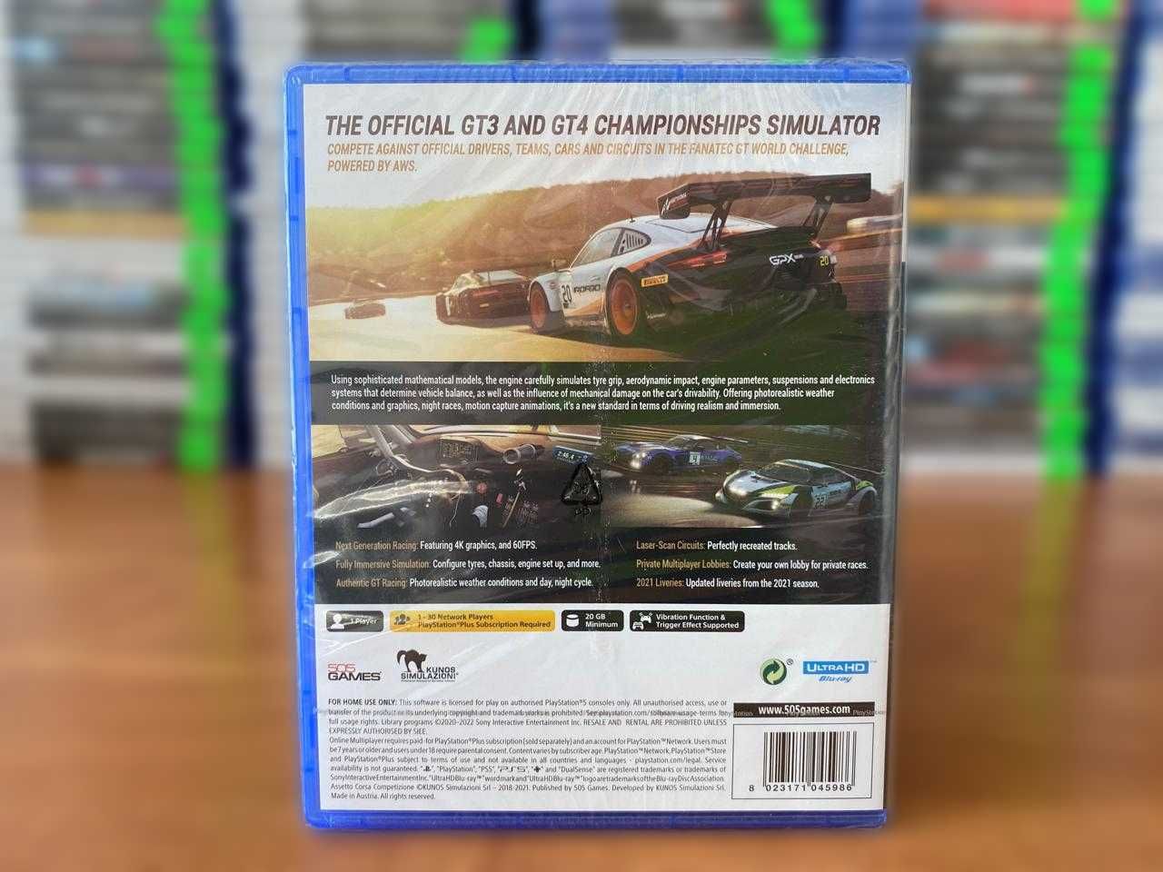 НОВЫЙ Assetto Corsa Competizione PS5 Большой Выбор Игр