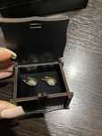Золотые серьги 750 пр. с бриллиантами