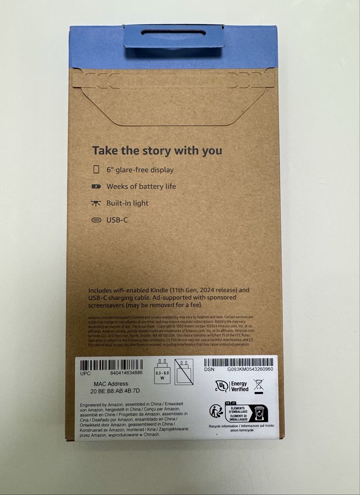 Kindle 11 16gb 2024год. Новая