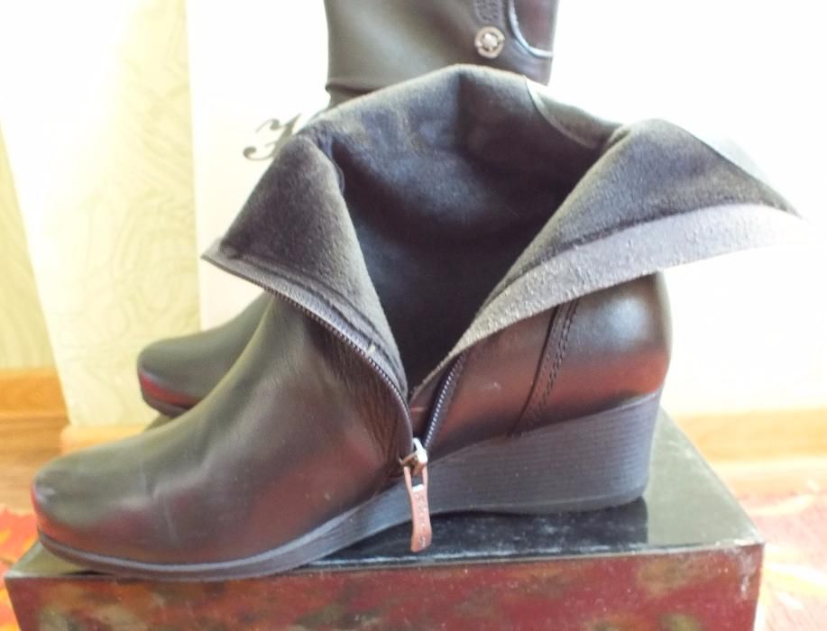 Продам женские полусапожки, кожа 37р.