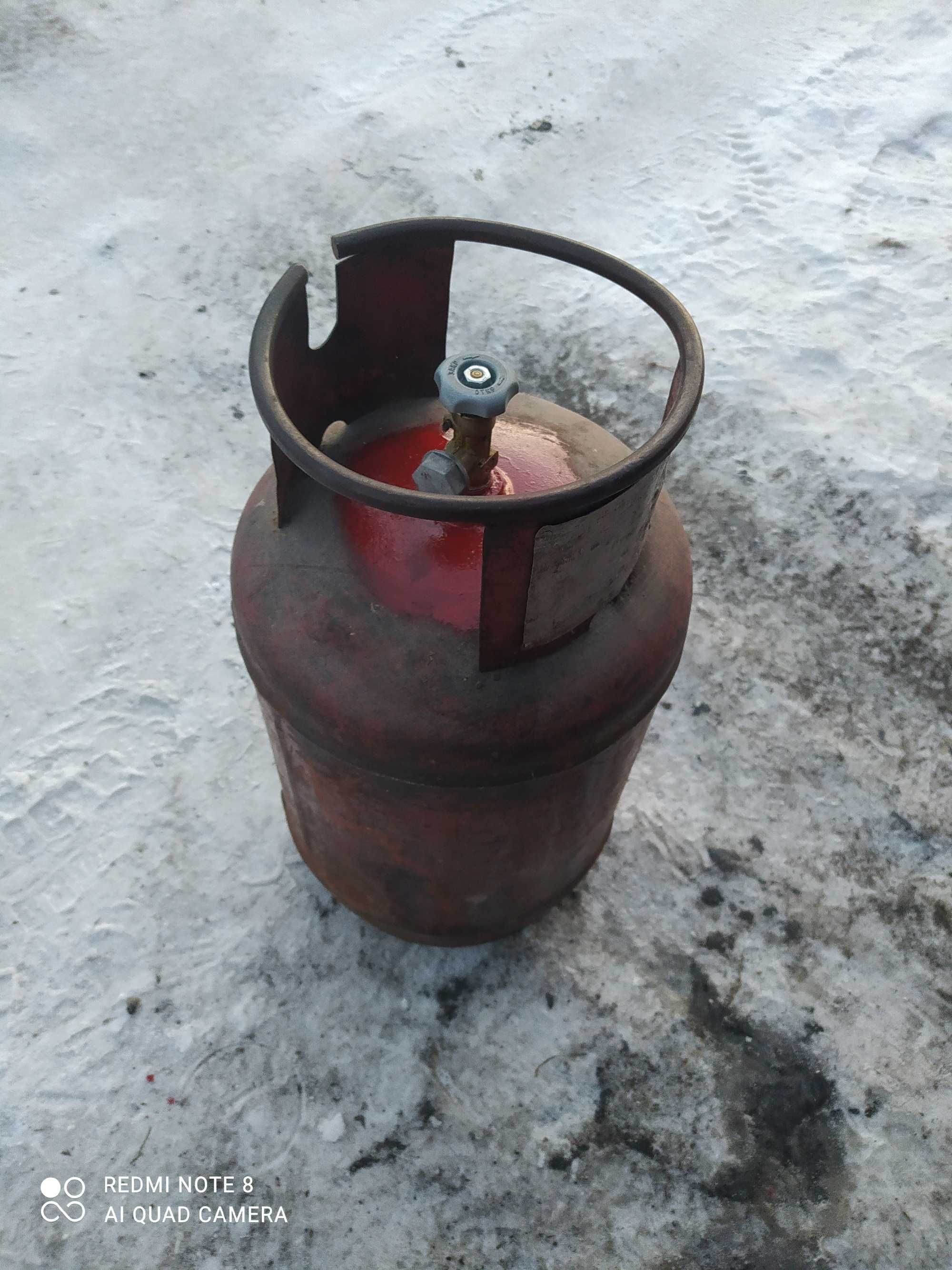 Баллон 27 литров с вентилем полный с газом