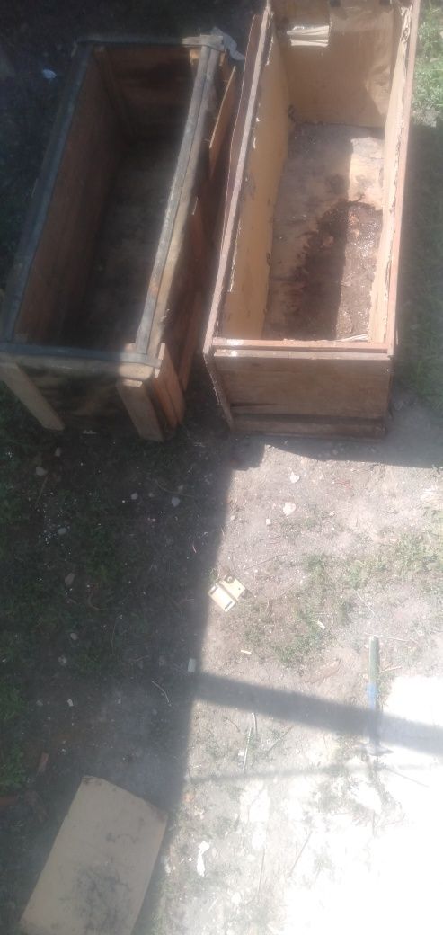 Ящики 2 деревянных, длина 155 см