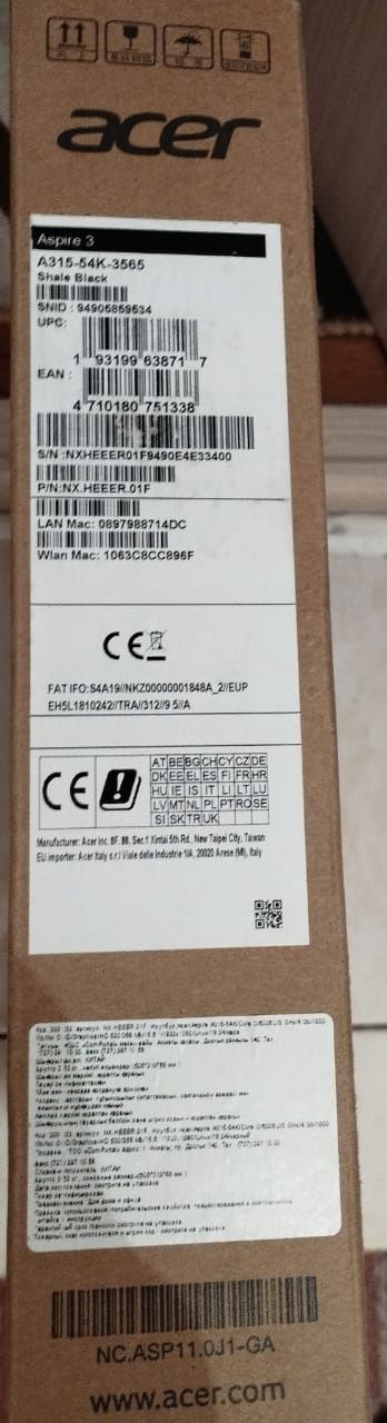 Продам ноутбук acer
