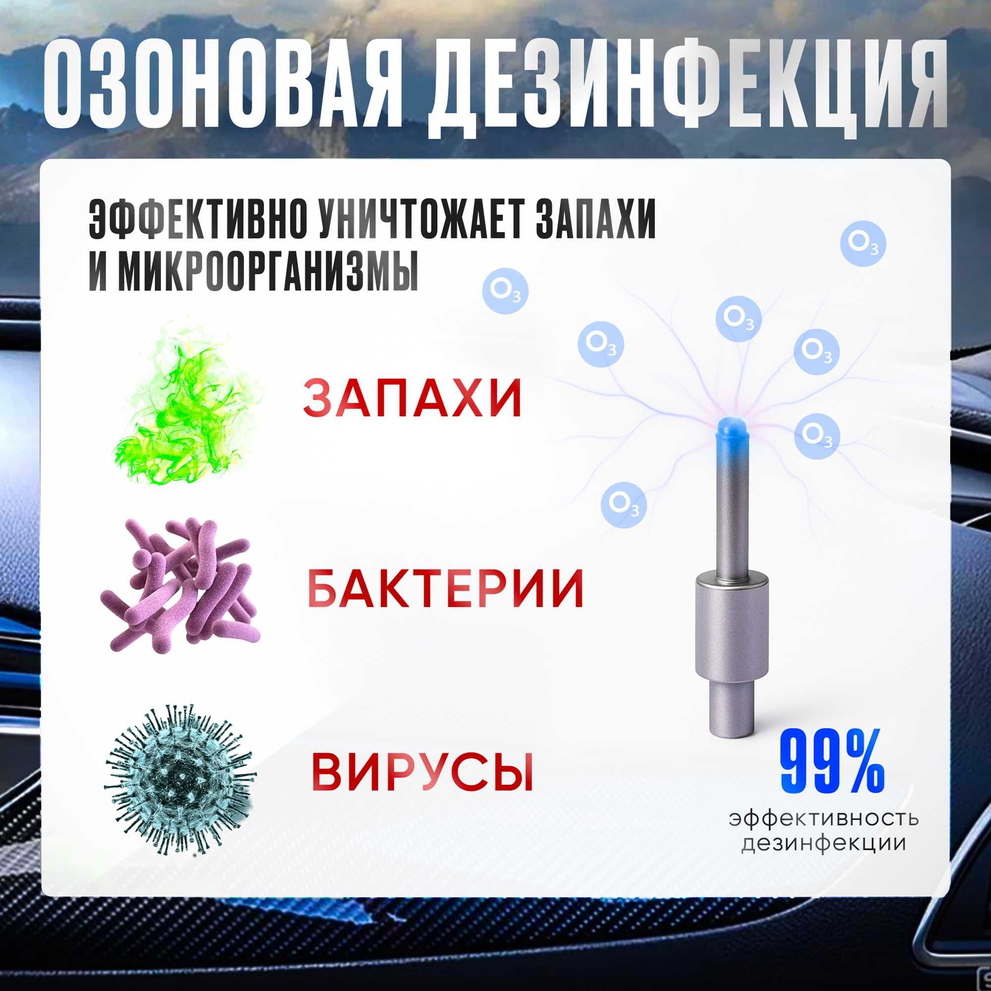 Очиститель воздуха в авто AlmatyAir GL-518