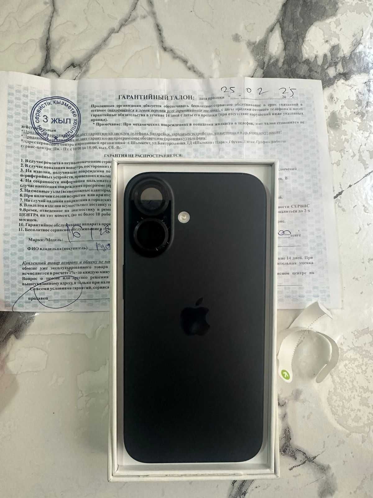 IPhone 16 128gb 100% 86 цикл с 3 года гарантия есть!