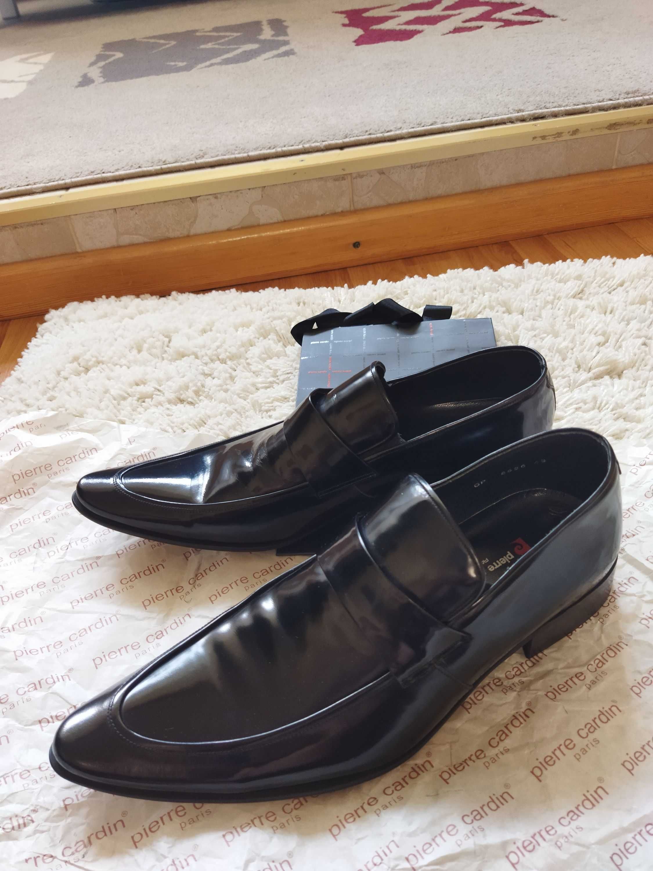 Туфли модельные Pierre Cardin (Франция),кожа,оригинал,новые,р-р 43