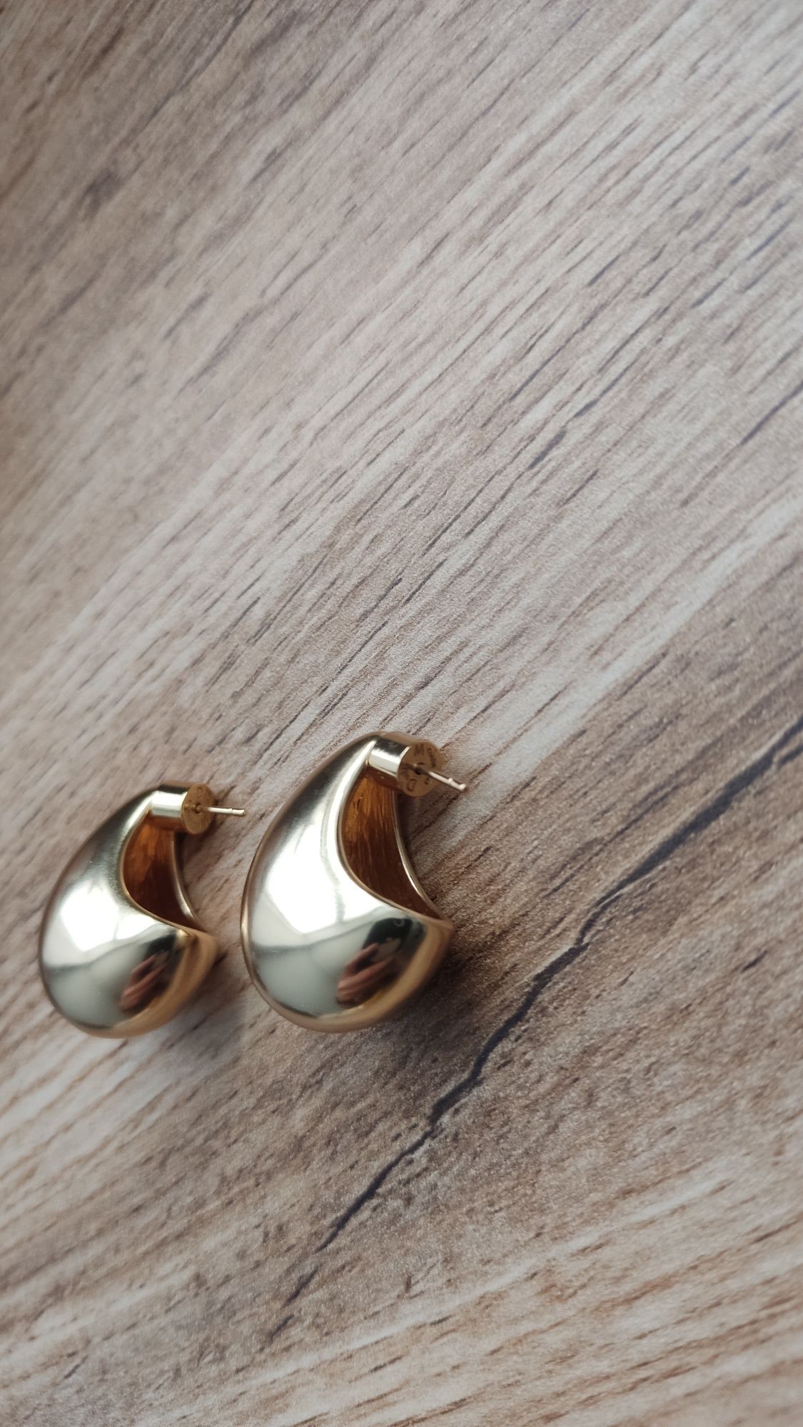Позолоченные серьги Massimo Dutti
