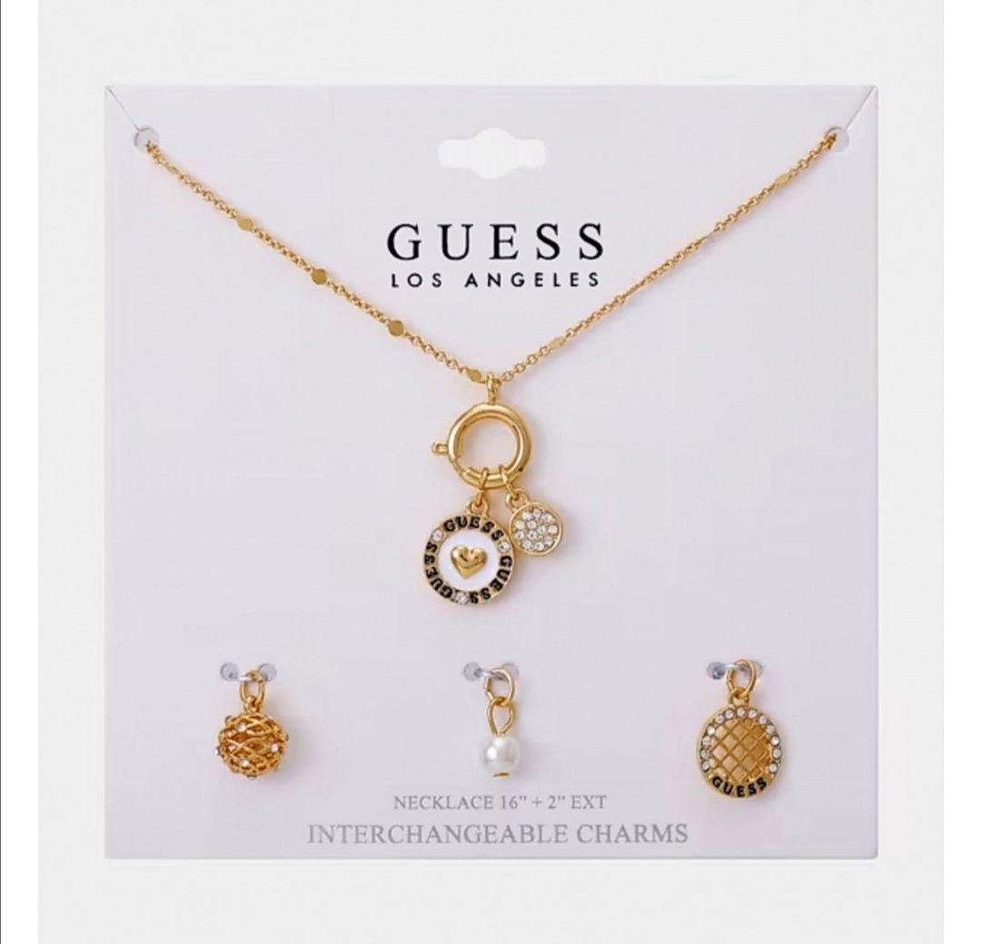 Колье со сменными подвесками Guess
