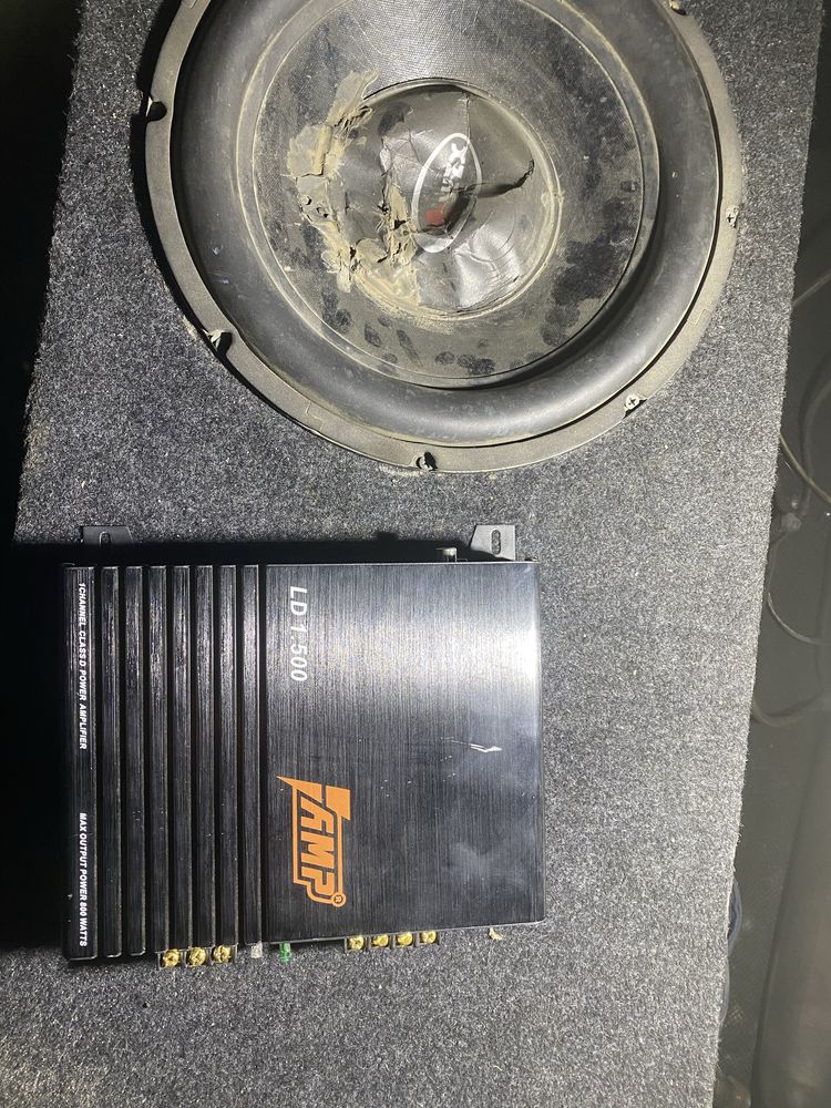 Продам саб 12 вместе с моноблоком 1,500w