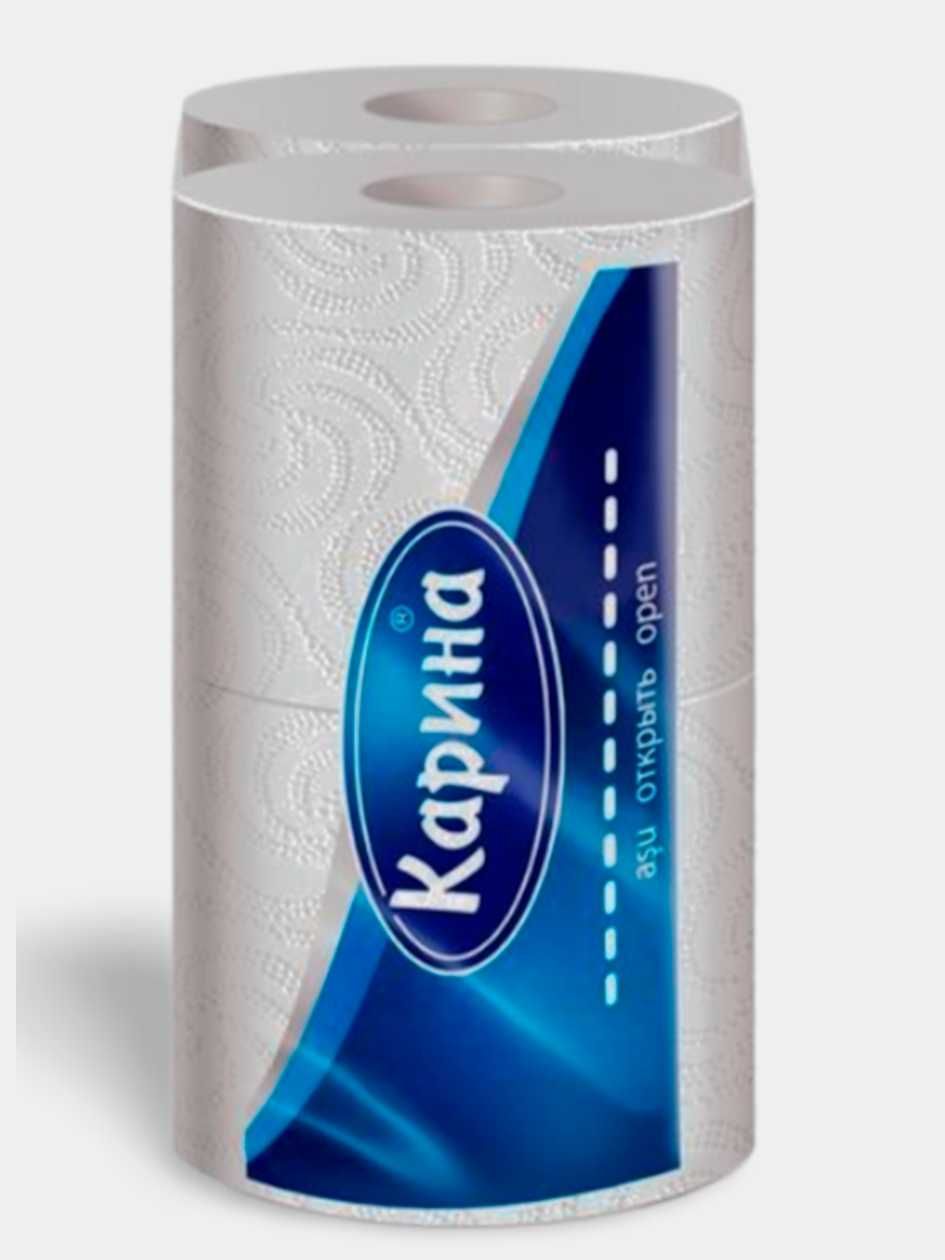 Туалетная бумага Карина, 4 рулонов