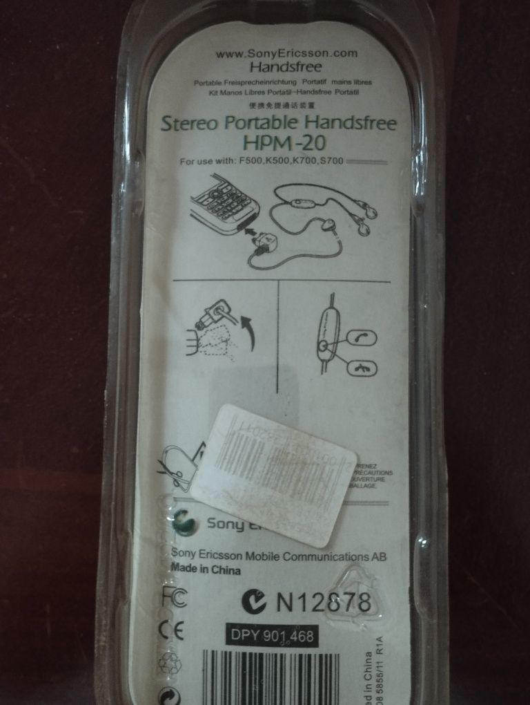 Наушники sony ericsson HPM-20
