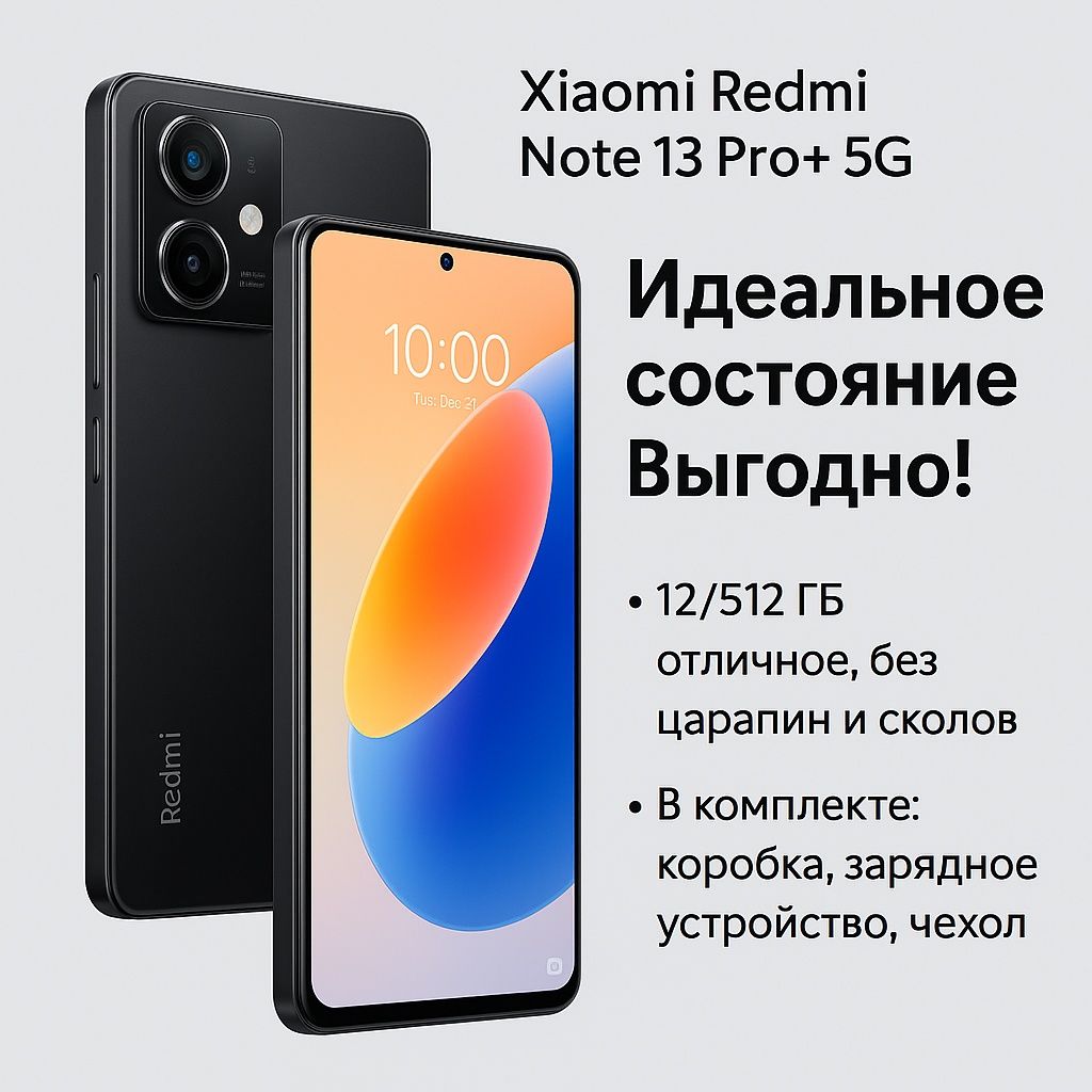 Redmi note 13 pro+ 5g. Идеальное состояние