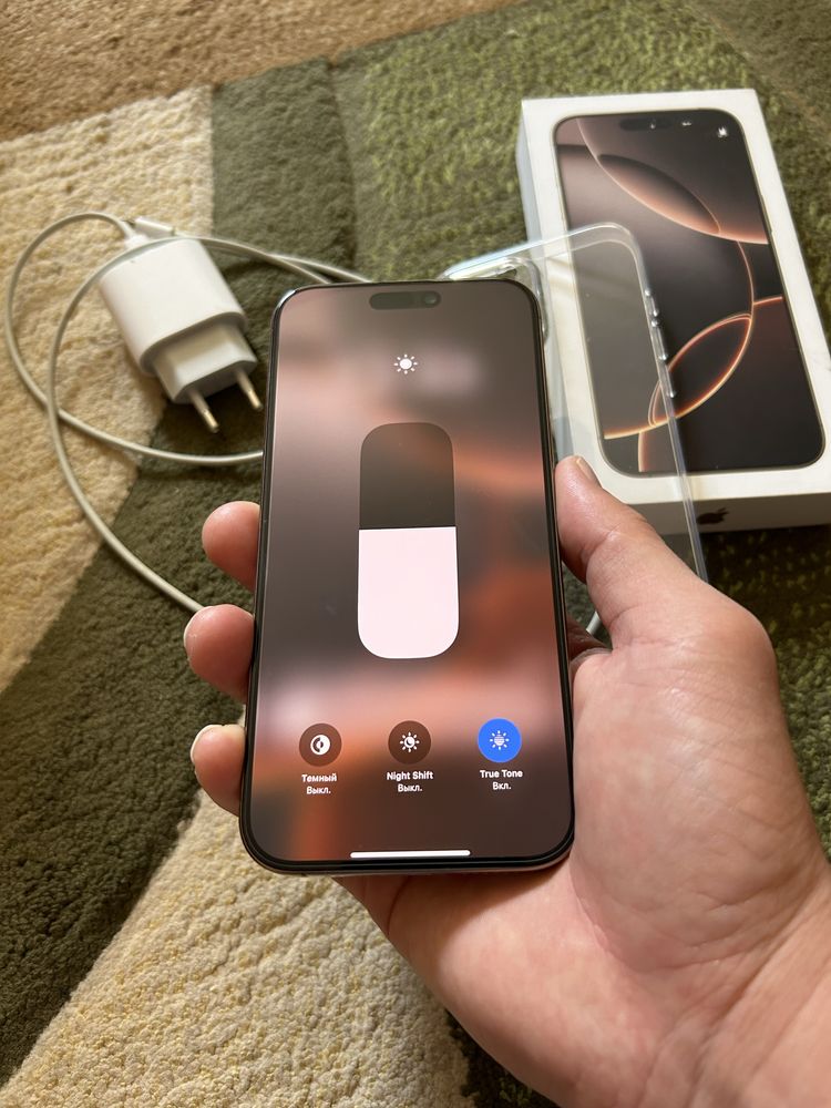 Iphone 16 pro max 256 емксть 100% 4 ай усталган телефон тап таза