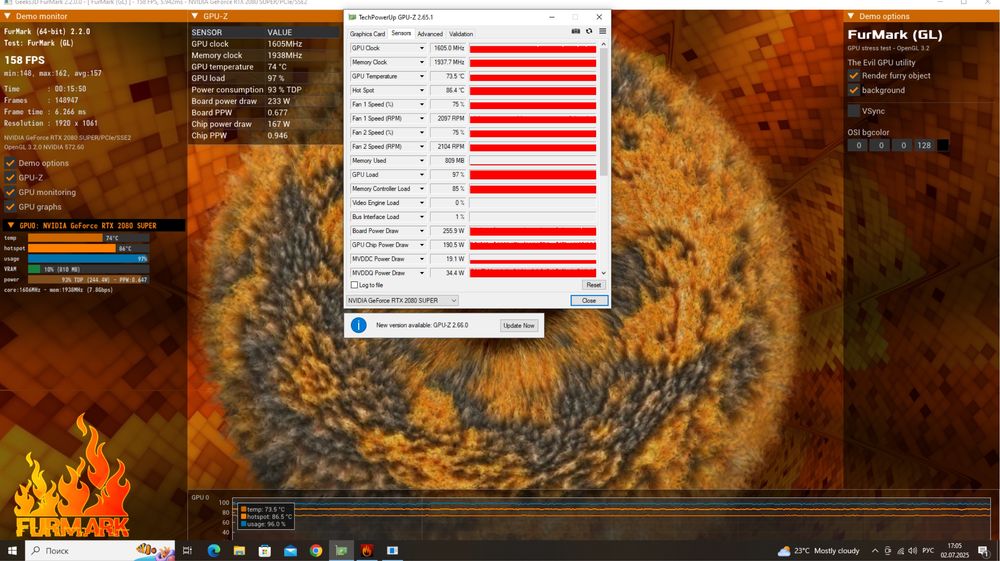 Видеокарта RTX 2080Super