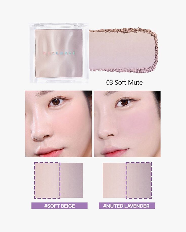Корейские румяна Wakemake в оттенке 03 Soft Mute