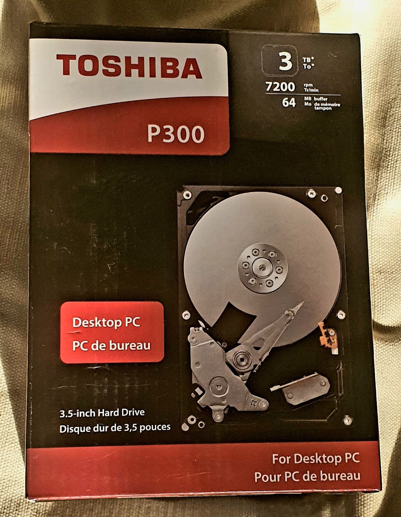 HDD 3TB. 3,5". Toshiba