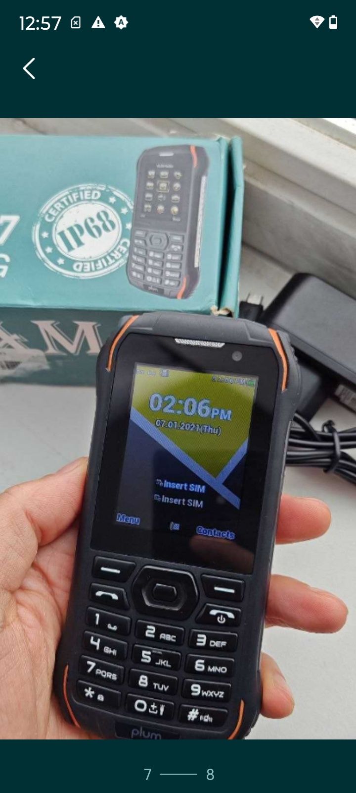 Из Америки PLUM Ram 7 4G LTE - защищён инструмент- IP 68, ударный, США